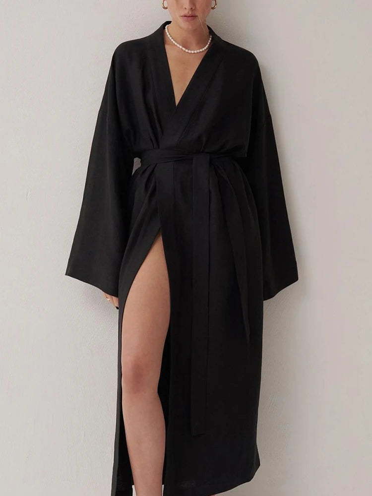 Black Women's Bathrobe