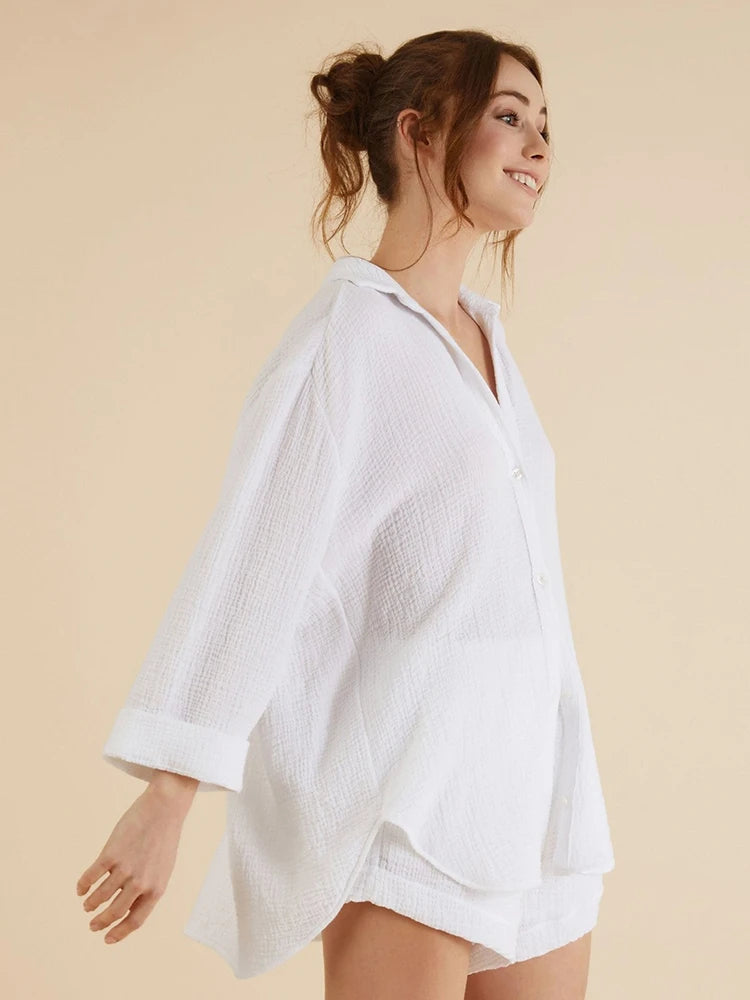 White Cozy Loungewear Set