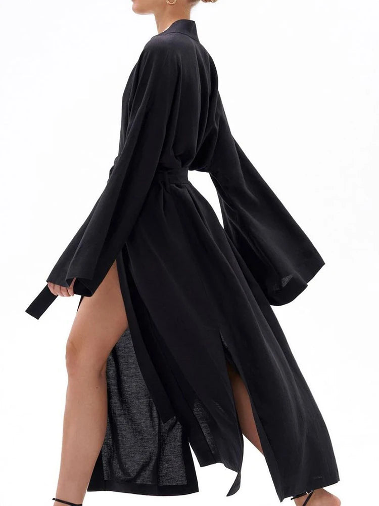 Black Women's Bathrobe